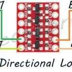 Two signals with the Bi-Directional Logic Level Converter