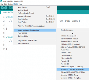 program nodemcu with arduino