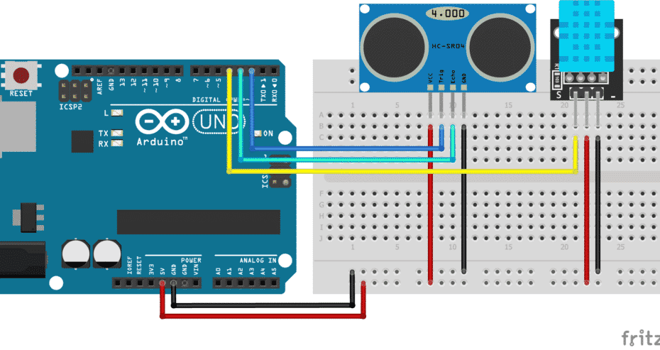 Light a Bulb With Arduino Ultrasonic Sensor HCSR04