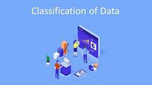 classification of data