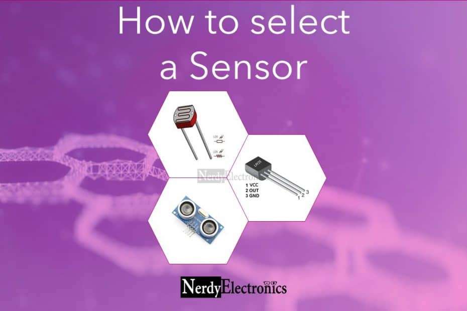 selection criteria for sensors
