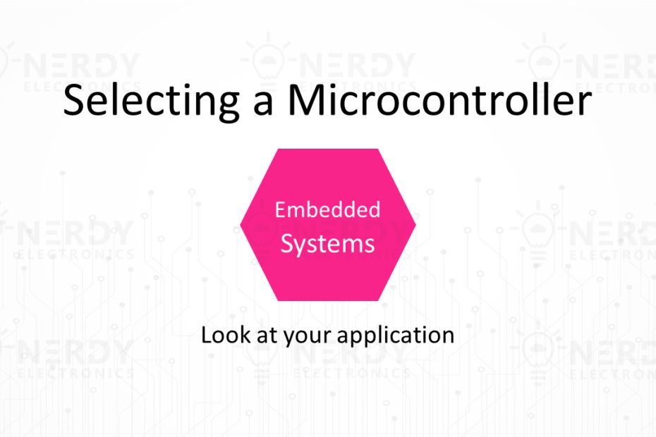 selecting a microcontroller