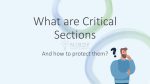 Critical sections